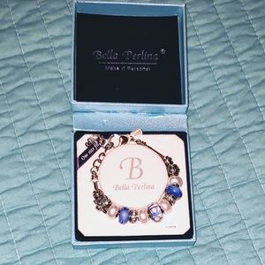 Bella Perlina Blue Charm Bracelet
